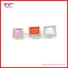 Fashionable Square Pearl Prong Snap Button (TC-BU1029)